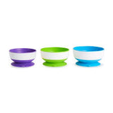 SET DE 3 BOWLS CON SUCCIÓN STAY-PUT MUNCHKIN 6 MESES +