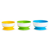 SET DE 3 BOWLS CON SUCCIÓN STAY-PUT MUNCHKIN 6 MESES +