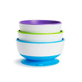 SET DE 3 BOWLS CON SUCCIÓN STAY-PUT MUNCHKIN 6 MESES +