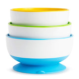 SET DE 3 BOWLS CON SUCCIÓN STAY-PUT MUNCHKIN 6 MESES +